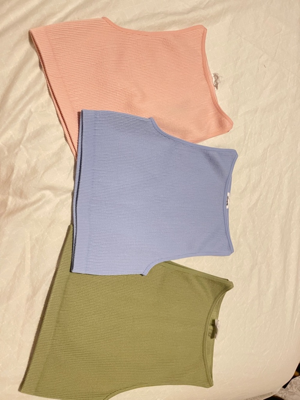 Cotton On 3pack ribbed crop top